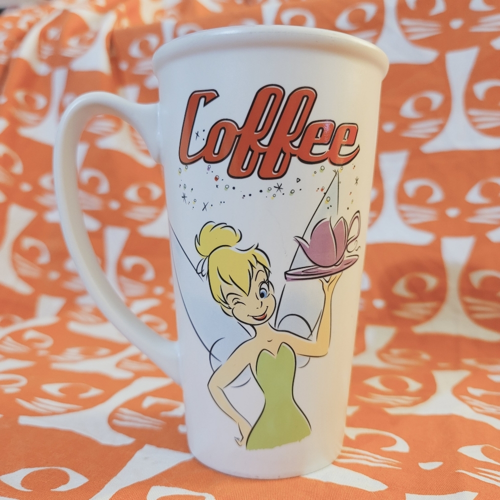 Cute Disney Peter Pan Tinkerbell coffee mug. Like new! Disney store Faires